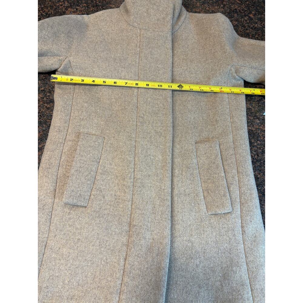 J. Crew Women's Tan City Wool Blend Coat Size 00 - Picture 8 of 11